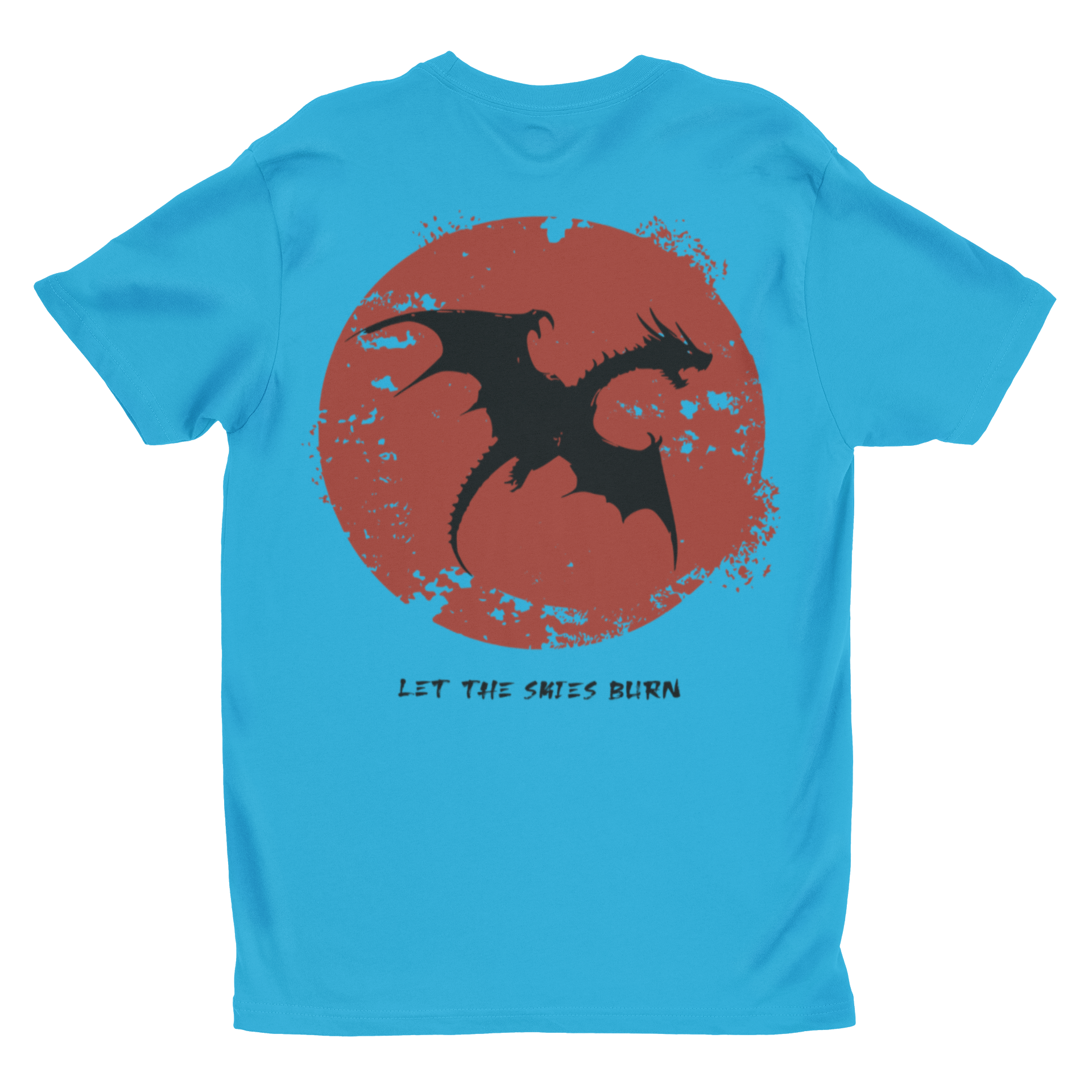 'Let The Skies Burn' | Dragon Blood Moon Fantasy Graphic Tee