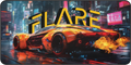 "Flare" – XL Cyberpunk Sports Car Gaming Desk Mat