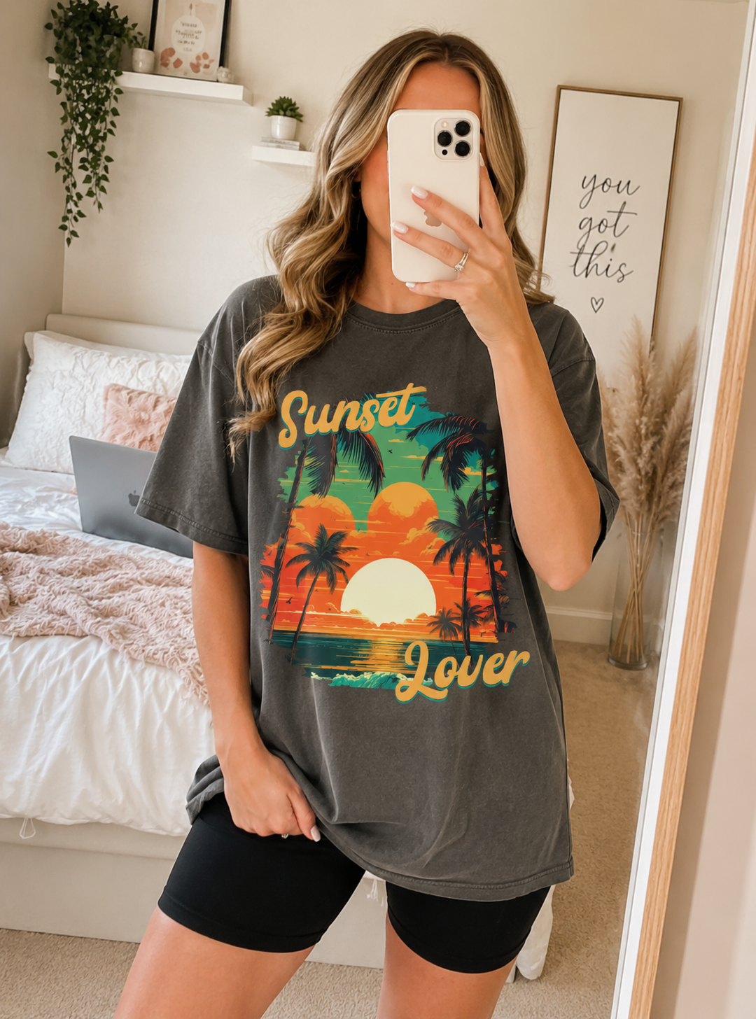 Sunset Lover Comfort Colors Tee | Tropical Beach Shirt