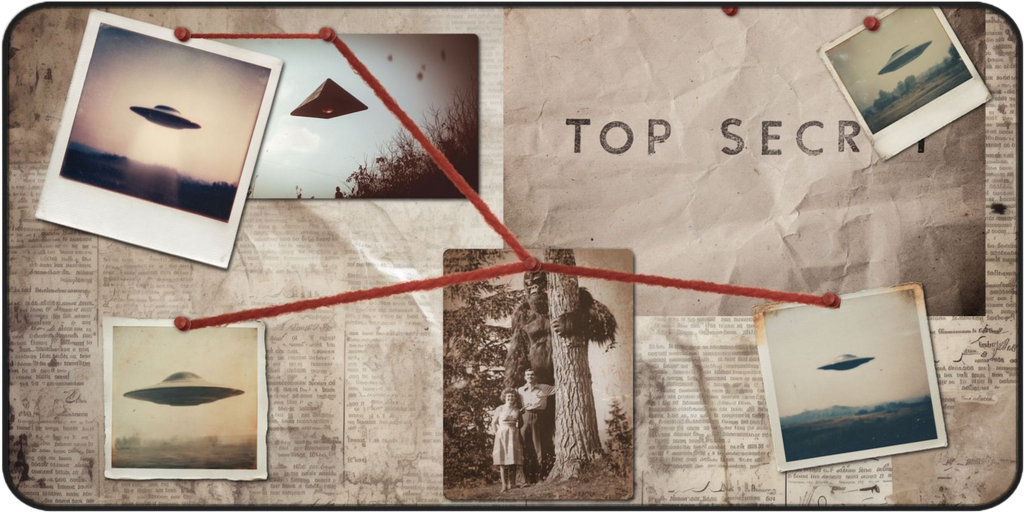 Top Secret UFO Evidence – XL Gaming Desk Mat